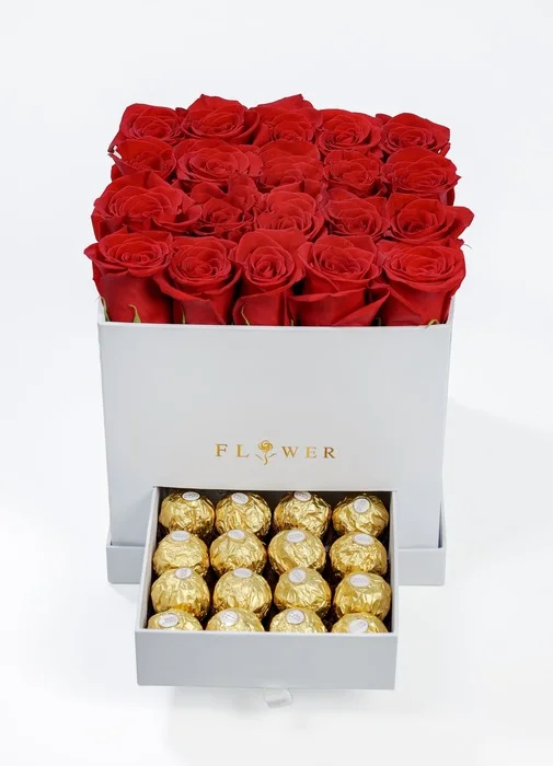 Blushing Roses 'n Chocolates